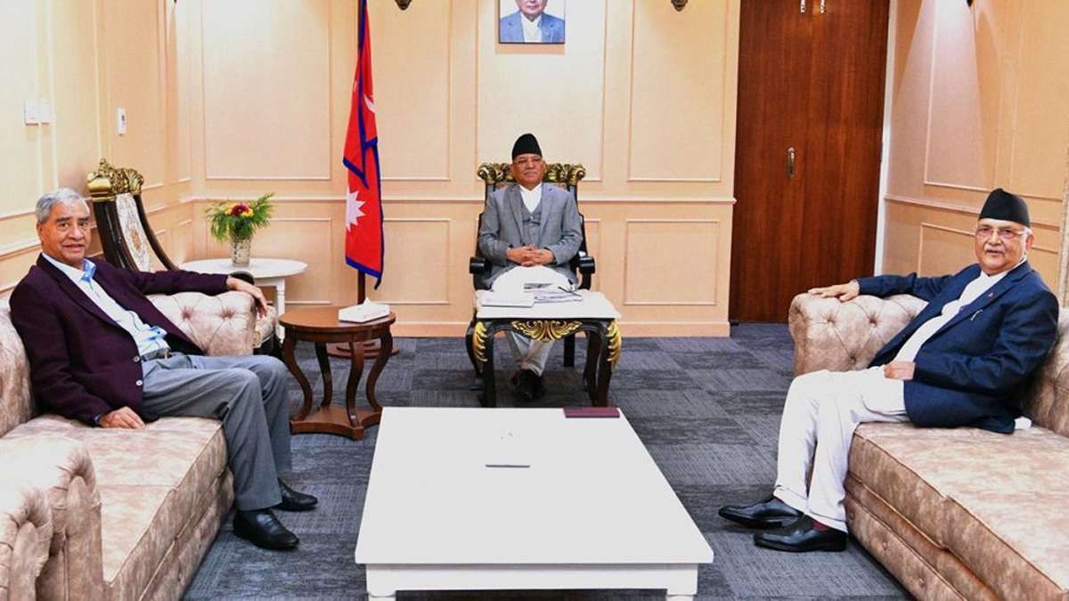 संसदको गतिरोध अन्त्यका लागि शीर्ष नेता फेरि छलफलमा